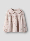 LIL ATELIER CAMICIA CON MELE RICAMATE HUSHED VIOLET
