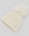 PAZ RODRIGUEZ CAPPELLO LANA PANNA CON POMPOM