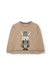 BOBOLI MAGLIONE BEIGE CONIGLIETTO 712044