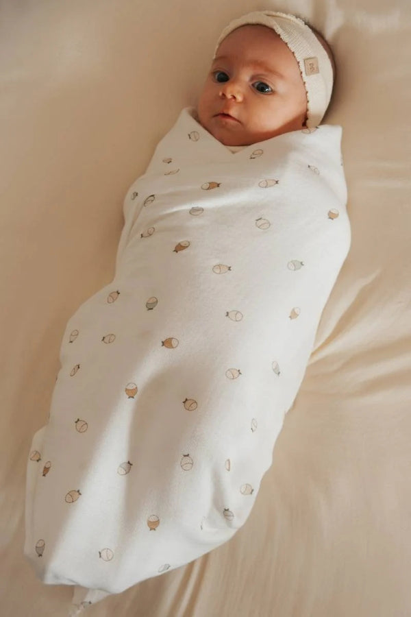 BAMBOOM Swaddle Muslin XL multi-uso 120x120cm 2-Pack - FISHES 242