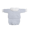 PASITO A PASITO SET MAGLIA IN TRICOT + CULOTTE + BODY BAMBULA AZZURRO 0-1 MESE
