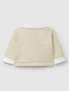 LARANJINHA GIACCA IN JERSEY DOPPIO CON INTERNO PELLICCIA BEIGE I5069