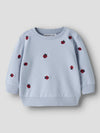 NAME IT TUTA AZZURRA CON COCCINELLE RICAMATE