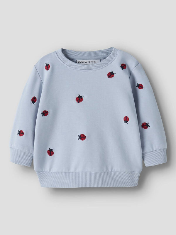 NAME IT TUTA AZZURRA CON COCCINELLE RICAMATE