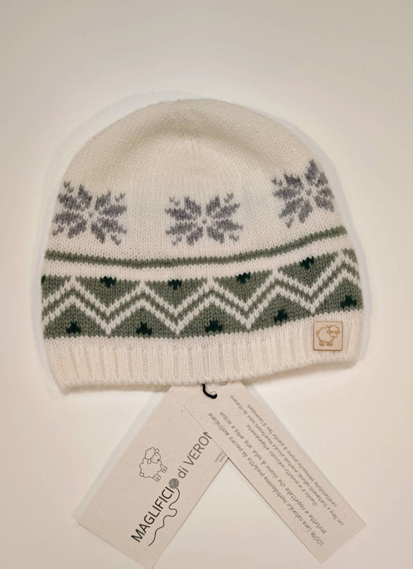 MAGLIFICIO DI VERONA CAPPELLO JACQUARD TORTORA 45493