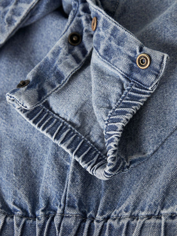 LIL ATELIER SALOPETTE MEDIUM BLUE DENIM