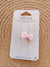 SIENA CLIP CON FIOCCO GROS GRAIN ROSA