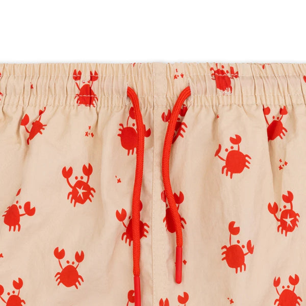 SWIMESSENTIAL Pantaloncini da bagno - Rosso/Beige - Crabby