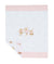 LE BEBè LBG6259 COPERTA COTONE BIANCO-ORSI ROSA