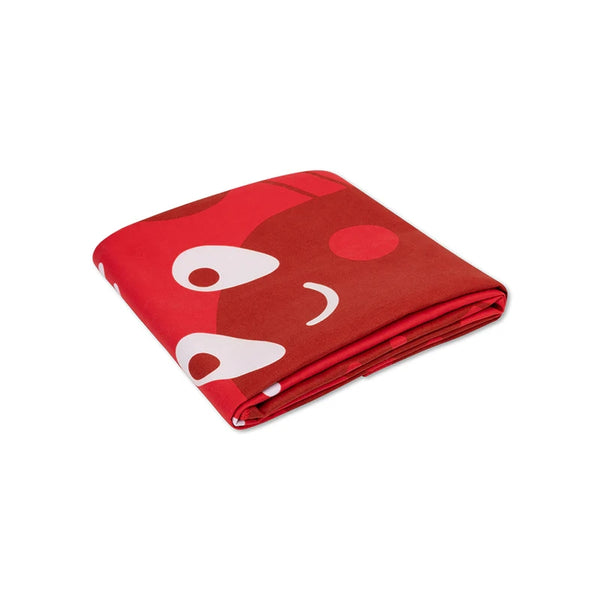 SWIMESSENTIAL Telo mare in microfibra - Rosso - Granchio - 135 x 65 cm