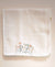 BABYGI QUADRATO 100% COTONE67X67CM BIANCO CON FIORI RICAMATI LN13G