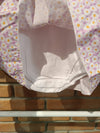 NANAN ABITO A BODY CON SALOPETTE FIORATA BIANCO