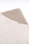 BAMBOOM Copertina Wrap 4 stagioni con Cashmere e lato teddy - STONE SAND 505