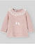 PAZ RODRIGUEZ COMPLETO COTONE/CASHMERE COLLO PIZZO ROSA CIPRIA