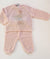 MAGLIFICIO DI VERONA SET MAGLIONCINO DI LANA CON ORSETTO ROSA+ PANTALONE