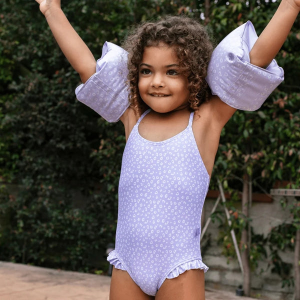 SWIMESSENTIAL BRACCIOLI LILLA LEOPARDO 2-6 ANNI
