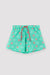 YSABEL MORA Costume da bagno corto da bambino con stampa a stelle marine turchesi 93080