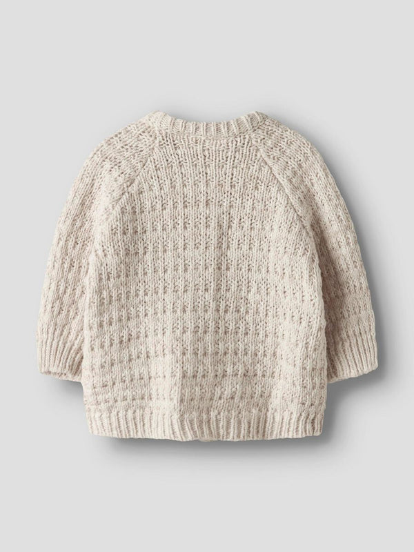 LIL ATELIER CARDIGAN A MAGLIA NOVELLE PEACH/MELANGE