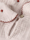 LIL ATELIER CAMICIA CON MELE RICAMATE HUSHED VIOLET
