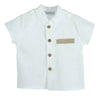 CALAMARO EXCELLENT COMPLETO DUE PEZZI LINO BEIGE E BIANCO