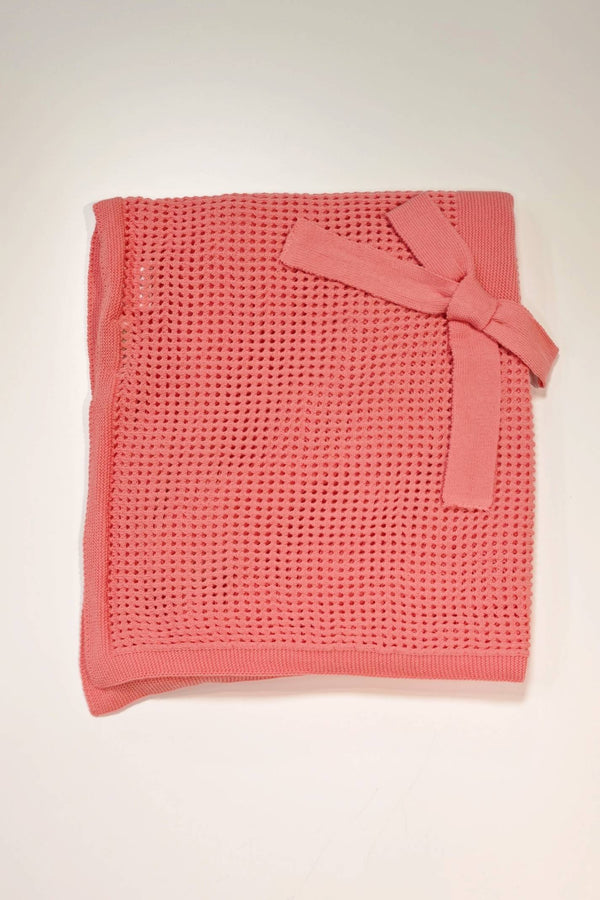 PECESA COPERTA FILO TRAFORATA COTONE 100% CORALLO