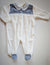 BABYGI TUTINA CINIGLIA PANNA COLLO TONDO "RIVERSIDE" BLU
