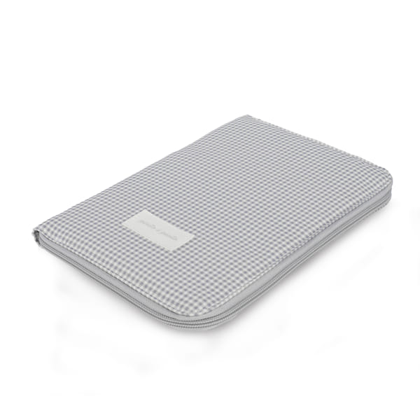 PASITO A PASITO PORTADOCUMENTI LITTLE BLOOM VICHY GREY