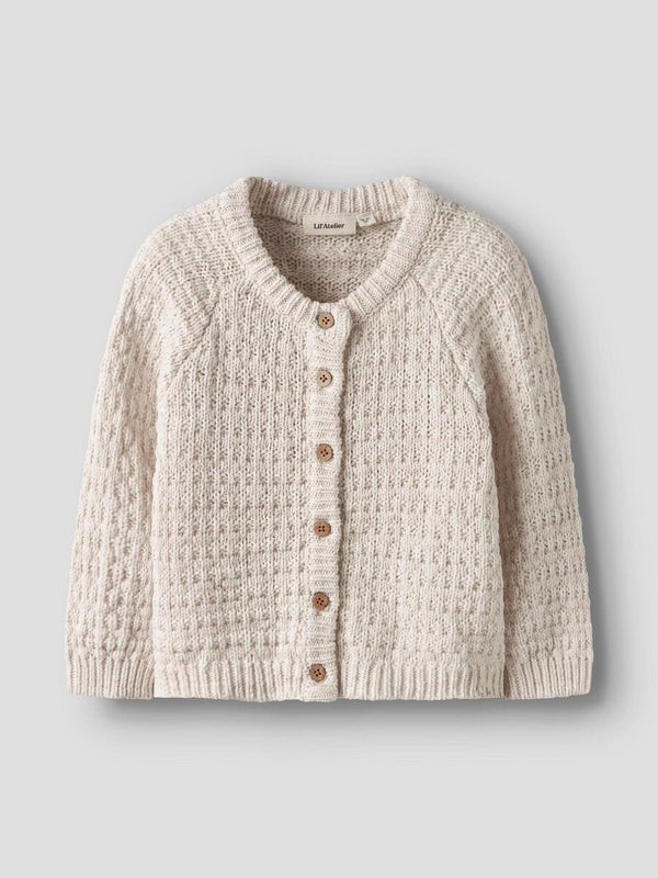 LIL ATELIER CARDIGAN A MAGLIA NOVELLE PEACH