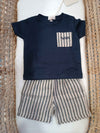 NANAN COMPLETO BLU E BEIGE