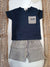 NANAN COMPLETO BLU E BEIGE