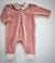 BABYGI TUTINA CINIGLIA ROSA ANTICO CON COLLETTO FIORELLINI
