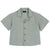 CHICCO CAMICIA MEZZA MANICA MISTO LINO VERDE MILITARE