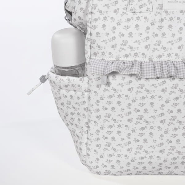 PASITO A PASITO ZAINO BLOOM FLOWER GREY