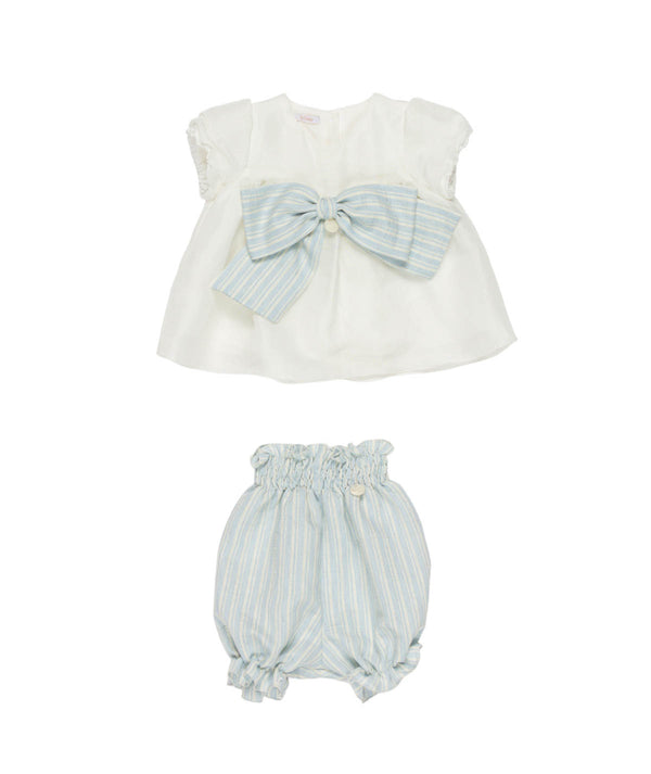 LE BEBèLBG6322 COMPLETO BLUSA+PANTALONCINO
