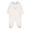 NANAN TUTINA COTONE ORGANICO BIANCA AZZURRA
