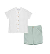 CALAMARO 11333 EXCELLENT COMPLETO CAMICIA+BERMUDA VERDE MENTA
