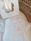 NANAN BODY MEZZA MANICA COTONE ORGANICO ORSETTO ROSA