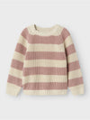 LIL ATELIER MAGLIA STRIPE TURTLEDOVE/WITHERED