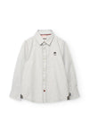 BOBOLI CAMICIA GRIGIA CON MICRO POIS 732035
