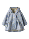 LIL ATELIER GIACCA IMPERMEABILE ZEN BLUE/SWAN