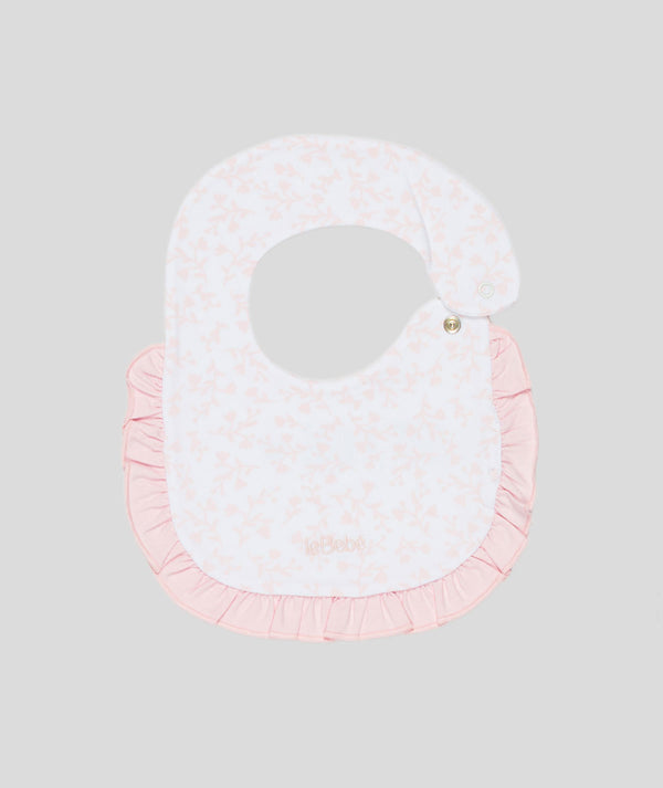 LE BEBè LBG6282 BAVETTA BIANCO/ROSA