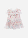 PATACHOU ABITO MULTICOLORE IN CHIFFON CON STAMPA FLOREALE