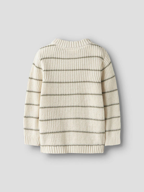 LIL ATELIER MAGLIA COCONUT MILK/STRIPS