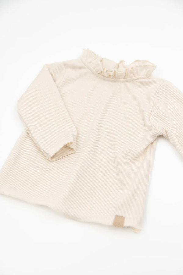 BAMBOOM Shirt con colletto volant - WARM WHITE 345