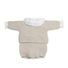PASITO A PASITO SET MAGLIA IN TRICOT + CULOTTE + BODY BAMBULA BEIGE 0-1 MESE