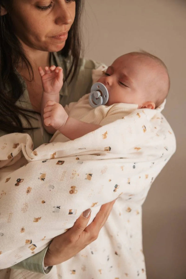 BAMBOOM Swaddle XL 2pack - 120x120cm - THE FARM 133