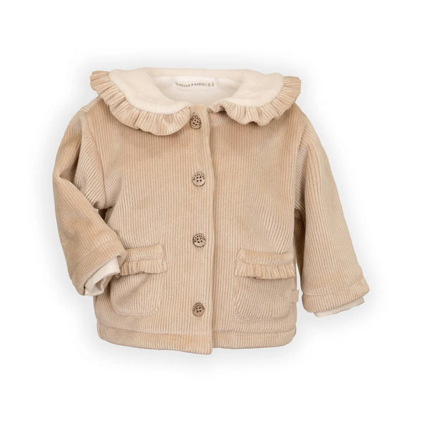 BAMBOOM Giacca Curderoy con collo teddy - MOCHA SAND 347