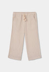 BOBOLI Pantaloni bambina in lino a righe