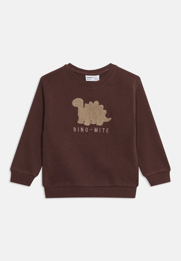 NAME IT MAGLIA FELPATA FRENCH ROAST