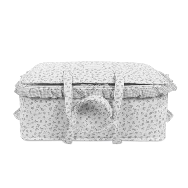 PASITO A PASITO VALIGIA LITTLE BLOOM FLOWERS GREY